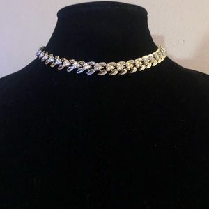 🌸VTG Coro Aurora Borealis Rhinestone Choker Necklace